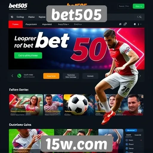 Acessibilidade e design do site bet505